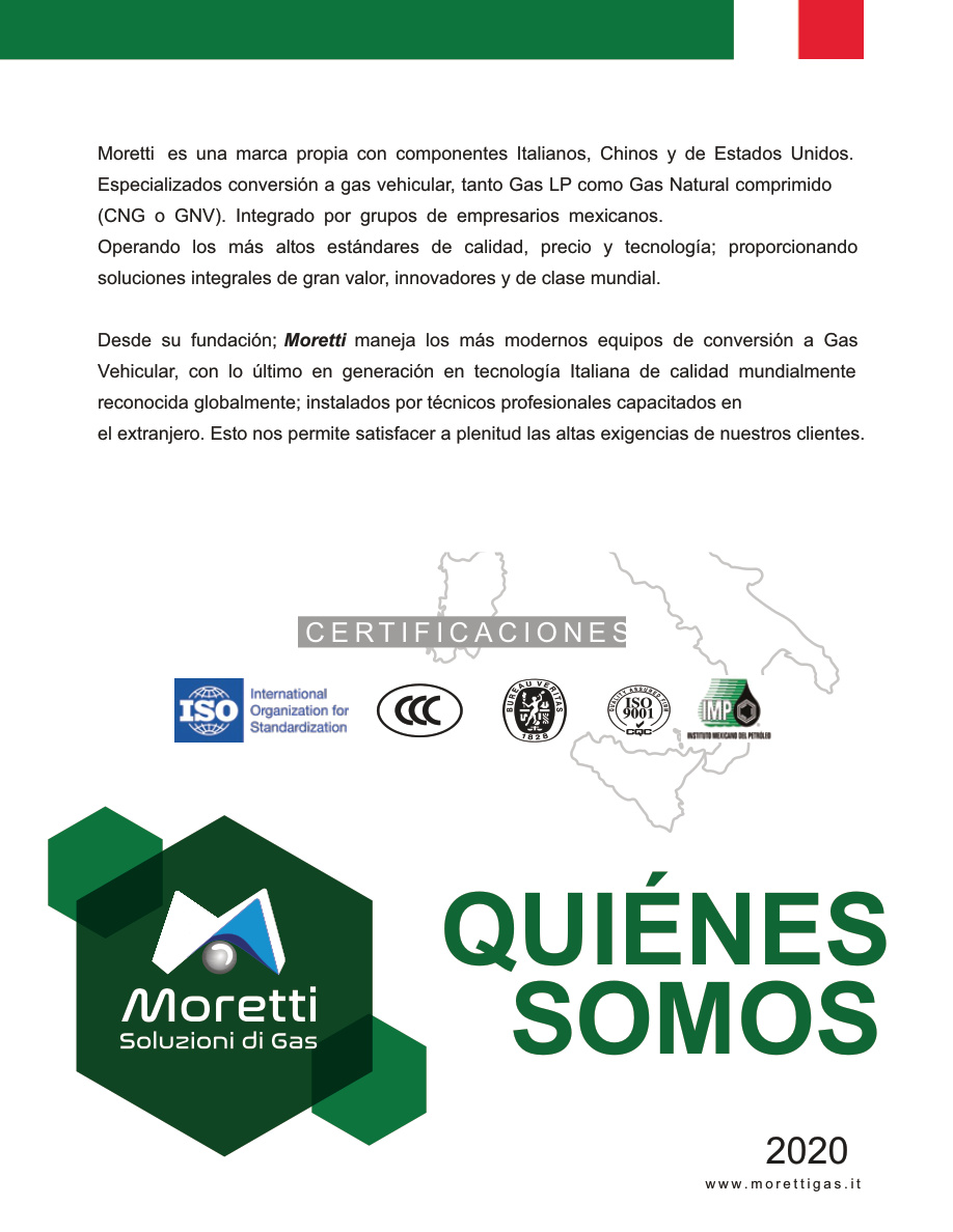 Información corporativa Moretti